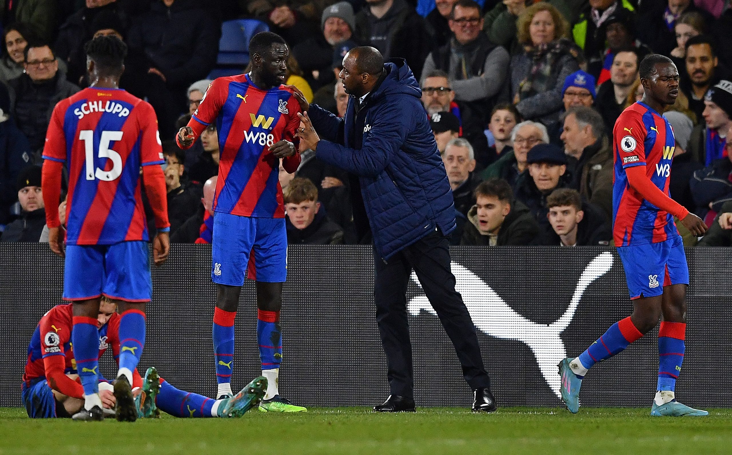 Patrick Vieira, Cheikhou Kouyate - Crystal Palace